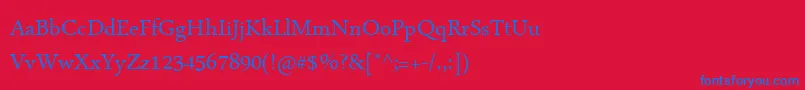 ArabicTypesetting Font – Blue Fonts on Red Background
