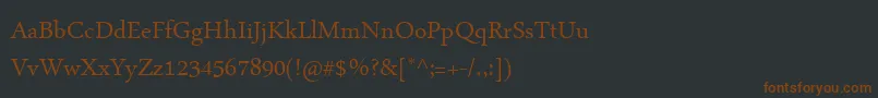 ArabicTypesetting-fontti – ruskeat fontit mustalla taustalla