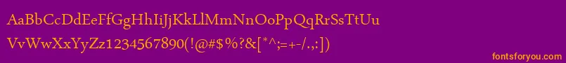 fuente ArabicTypesetting – Fuentes Naranjas Sobre Fondo Morado