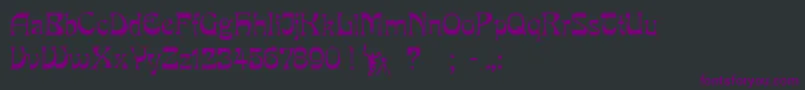 fuente PcmiraRegular – Fuentes Moradas Sobre Fondo Negro