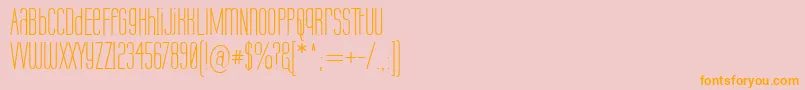 LabtopUnicase Font – Orange Fonts on Pink Background