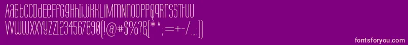 LabtopUnicase Font – Pink Fonts on Purple Background