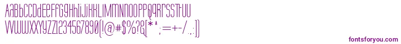 Шрифт LabtopUnicase – фиолетовые шрифты на белом фоне