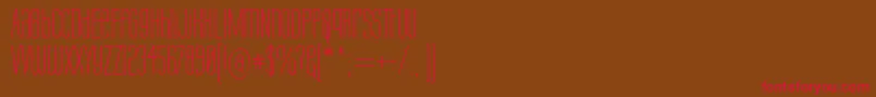 LabtopUnicase Font – Red Fonts on Brown Background