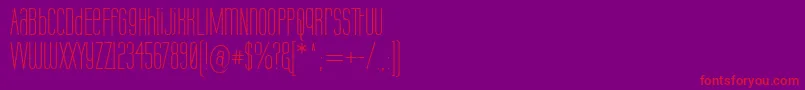 LabtopUnicase Font – Red Fonts on Purple Background