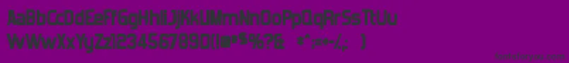 Forgottenfuturistink Font – Black Fonts on Purple Background