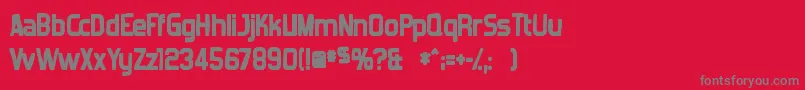 Forgottenfuturistink Font – Gray Fonts on Red Background