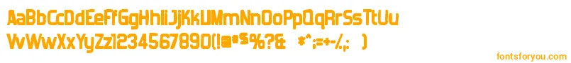 Forgottenfuturistink Font – Orange Fonts on White Background