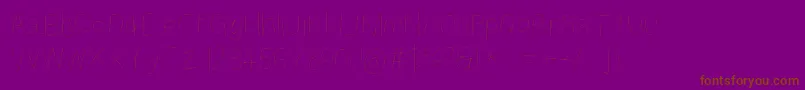 Kabinahl Font – Brown Fonts on Purple Background