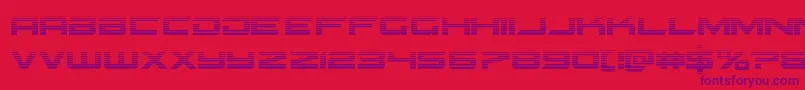 Gypsykillergrad-fontti – violetit fontit punaisella taustalla