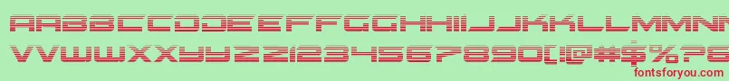 Gypsykillergrad Font – Red Fonts on Green Background