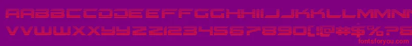 Police Gypsykillergrad – polices rouges sur fond violet