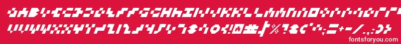 KeystoneItalic Font – White Fonts on Red Background