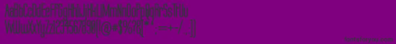 フォントLabtopBold – 紫の背景に黒い文字