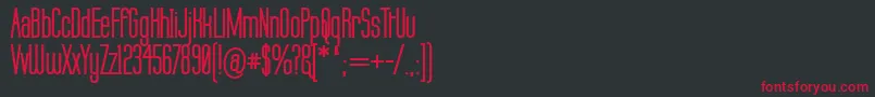 LabtopBold Font – Red Fonts on Black Background