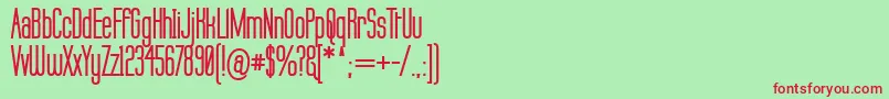 LabtopBold Font – Red Fonts on Green Background