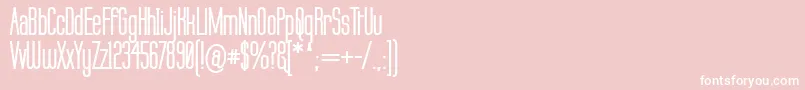 フォントLabtopBold – ピンクの背景に白い文字