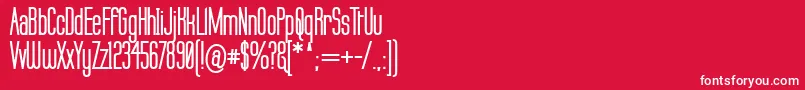 LabtopBold Font – White Fonts on Red Background