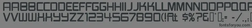 BurgerJointNeonJl Font – Black Fonts on Gray Background