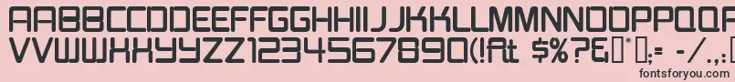 BurgerJointNeonJl Font – Black Fonts on Pink Background
