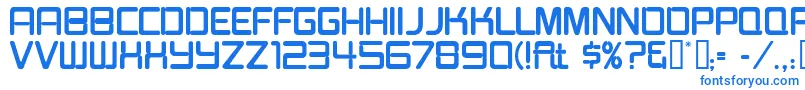 BurgerJointNeonJl Font – Blue Fonts on White Background