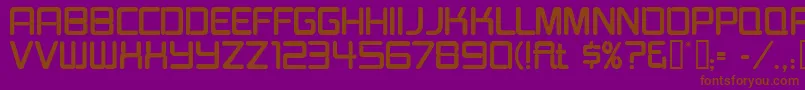 BurgerJointNeonJl Font – Brown Fonts on Purple Background