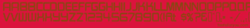 BurgerJointNeonJl Font – Brown Fonts on Red Background