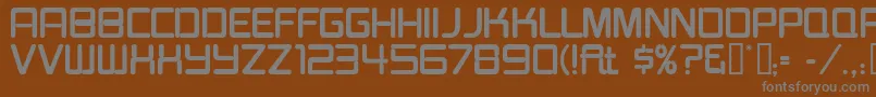 BurgerJointNeonJl-Schriftart – Graue Schriften auf braunem Hintergrund