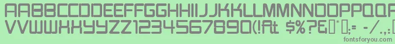 BurgerJointNeonJl Font – Gray Fonts on Green Background