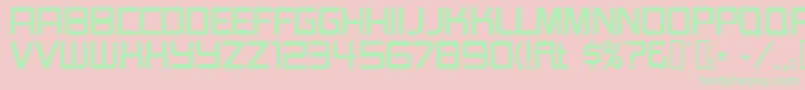 BurgerJointNeonJl Font – Green Fonts on Pink Background
