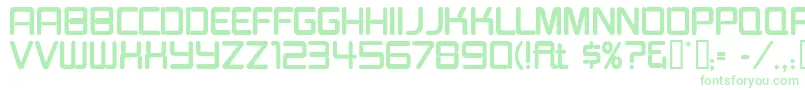 BurgerJointNeonJl Font – Green Fonts on White Background