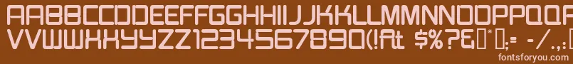 BurgerJointNeonJl Font – Pink Fonts on Brown Background