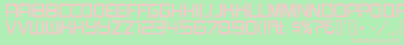 BurgerJointNeonJl Font – Pink Fonts on Green Background