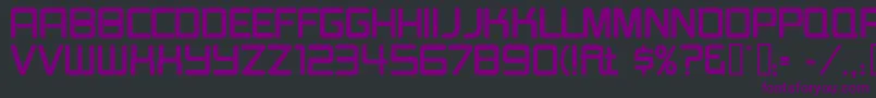 Czcionka BurgerJointNeonJl – fioletowe czcionki na czarnym tle