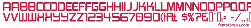 BurgerJointNeonJl Font – Red Fonts on White Background