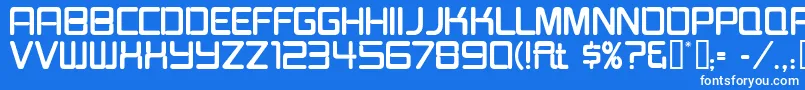 BurgerJointNeonJl Font – White Fonts on Blue Background