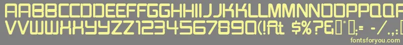 BurgerJointNeonJl Font – Yellow Fonts on Gray Background