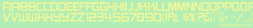 BurgerJointNeonJl Font – Yellow Fonts on Green Background