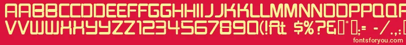 BurgerJointNeonJl Font – Yellow Fonts on Red Background