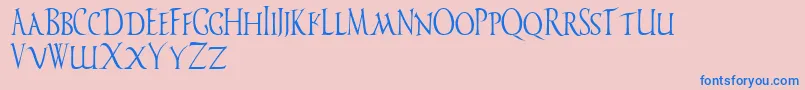 VespasianoDemo Font – Blue Fonts on Pink Background