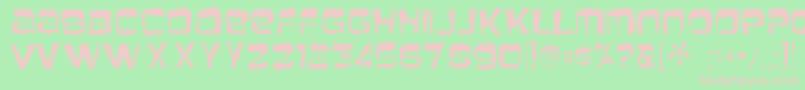 Baveusegaunt Font – Pink Fonts on Green Background