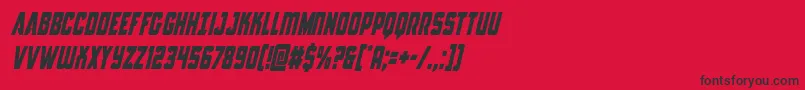 フォントAntillescondital – 赤い背景に黒い文字