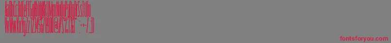 Taller Font – Red Fonts on Gray Background