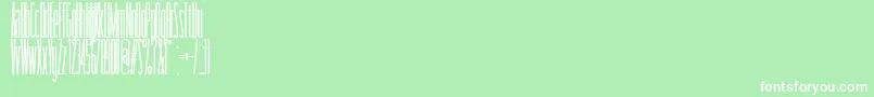 Taller Font – White Fonts on Green Background
