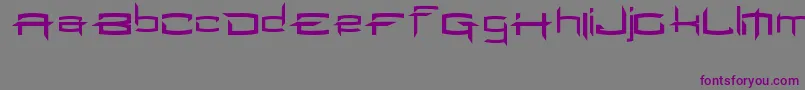 MilenioJed-Schriftart – Violette Schriften auf grauem Hintergrund