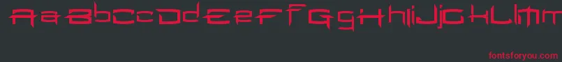MilenioJed Font – Red Fonts on Black Background