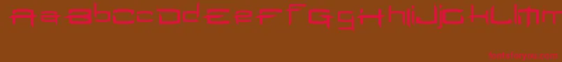 MilenioJed Font – Red Fonts on Brown Background
