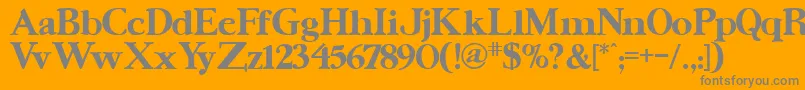 Ursb Font – Gray Fonts on Orange Background