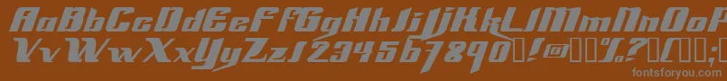 More about Slick69 Font Slick69 Font – Gray Fonts on Brown Background