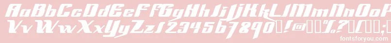 Slick69 Font – White Fonts on Pink Background
